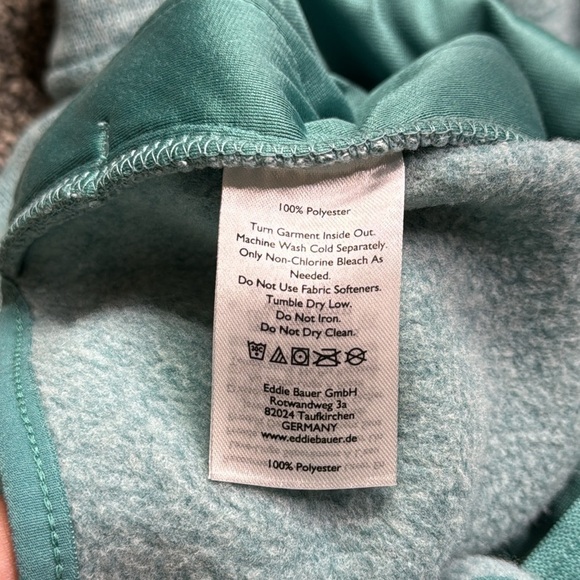 Eddie Bauer Heathered Blue Fleece Vest Size Large - Picture 8 of 8